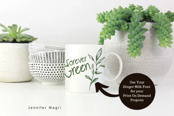 Ginger Milk Font by Jennifer Magri Designs — Script Handwritten Font — thumbnail 3