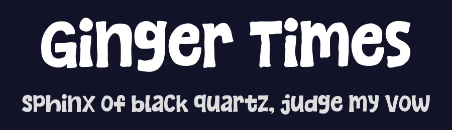 Ginger Times by Khurasan — Decorative Font — thumbnail 2