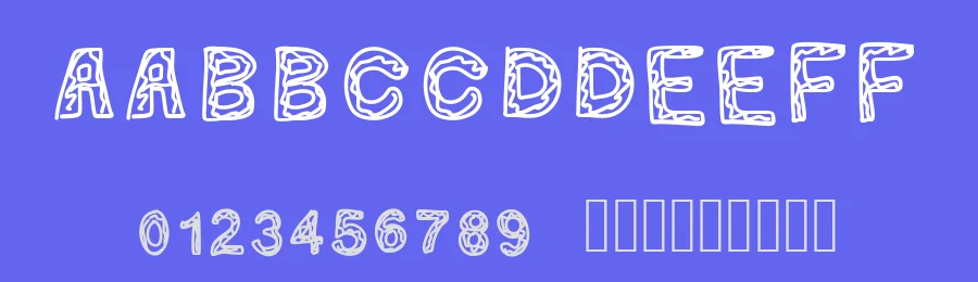 Ginumber1 by Gaelleing — Decorative Font — thumbnail 3