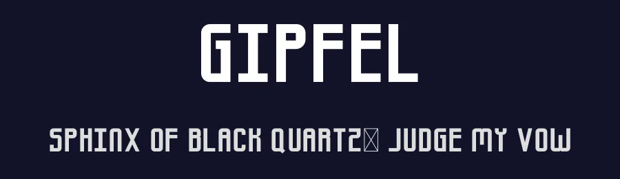 Gipfel by Aaron Bradley — Sans Serif Font — thumbnail 2