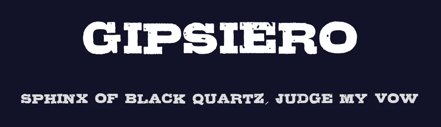 Gipsiero by Bumbayo Font Fabrik — Decorative Font — thumbnail 2
