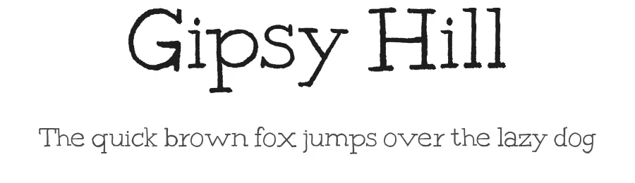Gipsy Hill by Luke Ferrand β Decorative Font