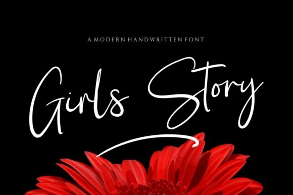 Girl Story Font by Reyrey Blue — Script Handwritten Font