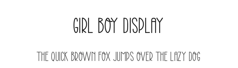 Girl Boy Display