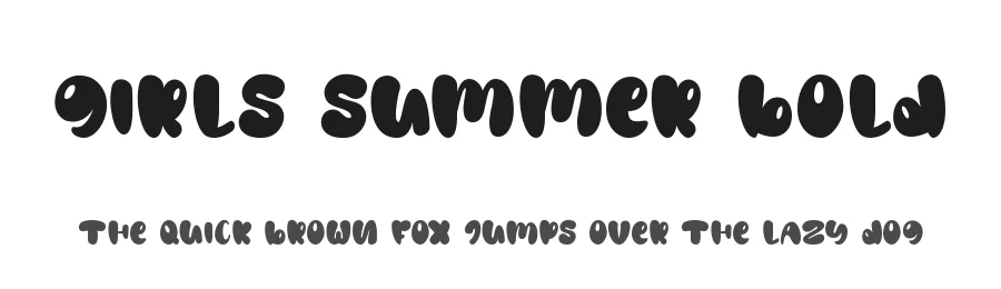 Girls Summer Bold