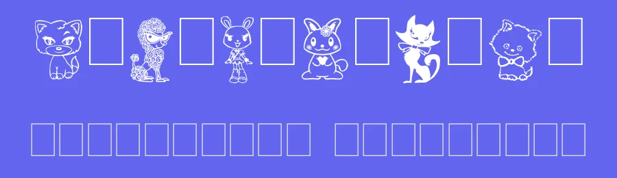 Girly Toons by imagex — Dingbats Font — thumbnail 3