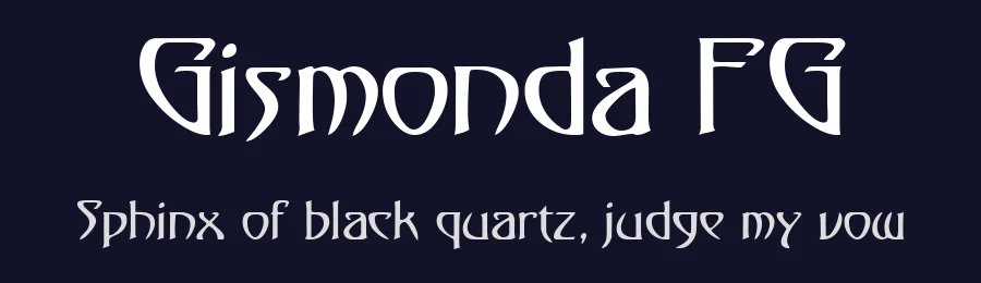 Gismonda FG by FontGrube AH — Decorative Font — thumbnail 2
