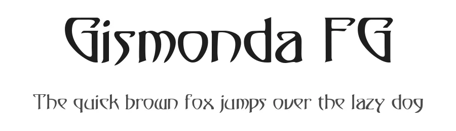 Gismonda FG by FontGrube AH — Decorative Font