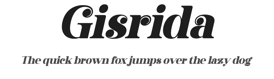 Gisrida by Letterena Studios — Serif Font