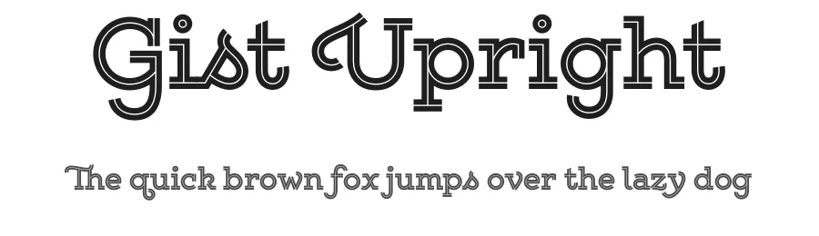 Gist Upright by Yellow Design Studio — Decorative Font