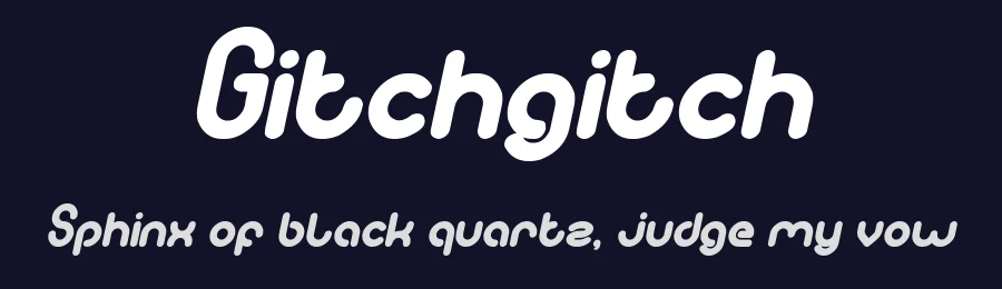 Gitchgitch by weknow — Decorative Font — thumbnail 2