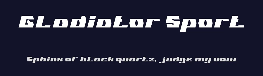 Gladiator Sport by weknow — Display Font — thumbnail 2