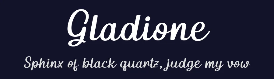 Gladione by Letter Jos — Script Handwritten Font — thumbnail 2