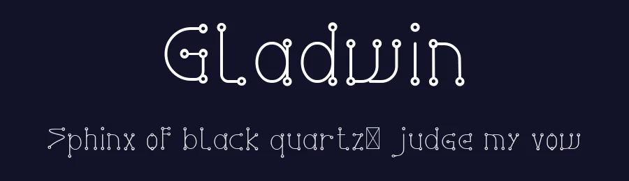 Gladwin by Edric Studio — Decorative Font — thumbnail 2