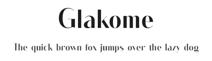Glakome by BrandSemut β Sans Serif Font