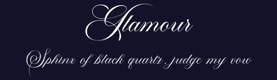 Glamour by Master Type — Script Handwritten Font — thumbnail 2