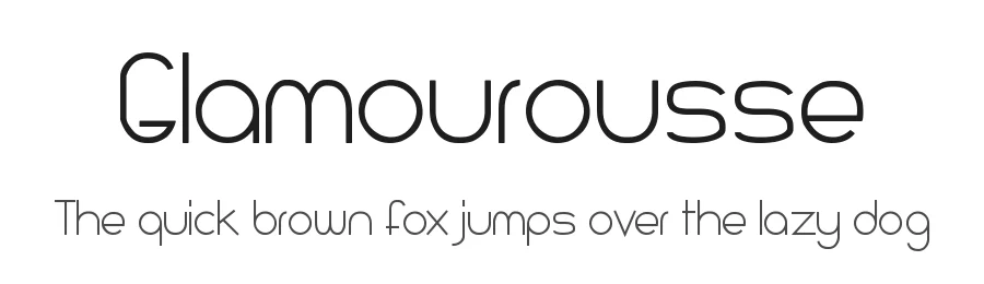 Glamourousse by Type Sailor — Sans Serif Font