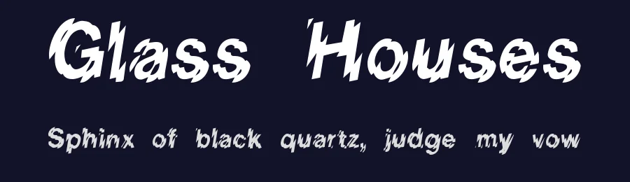 Glass Houses by Digital Graphic Labs — Decorative Font — thumbnail 2