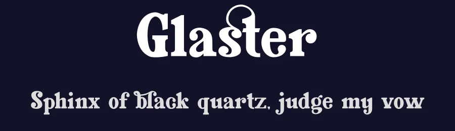 Glaster by Font Kingdom — Serif Font — thumbnail 2