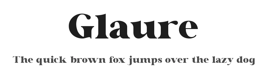 Glaure by Slide Shoot Type — Serif Font
