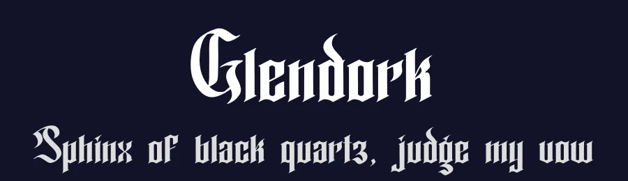 Glendork by Denustudios — Blackletter Font — thumbnail 2