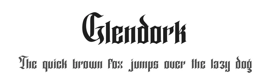 Glendork by Denustudios — Blackletter Font