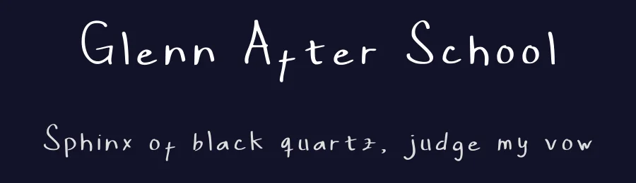 Glenn After School by Glendi Prasetyo — Script Handwritten Font — thumbnail 2