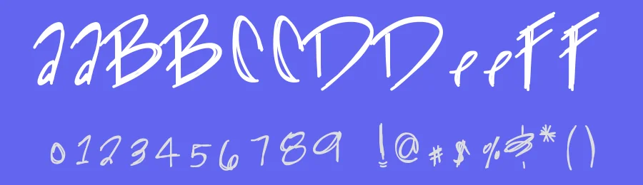 Gliiter Kitty by Des Gomez — Script Handwritten Font — thumbnail 3