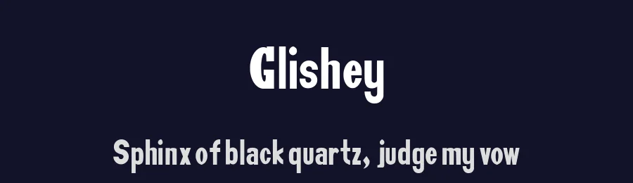 Glishey by Teguh Pranata — Sans Serif Font — thumbnail 2