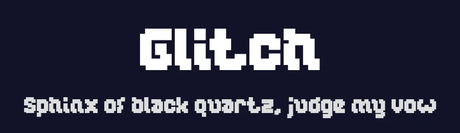 Glitch by weknow — Display Font — thumbnail 2