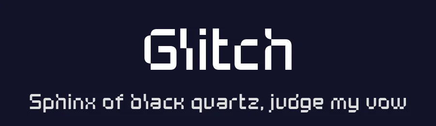 Glitch by brandbe — Display Font — thumbnail 2