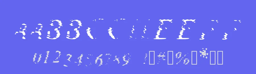 Glitch Gremlin by Blobify — Decorative Font — thumbnail 3
