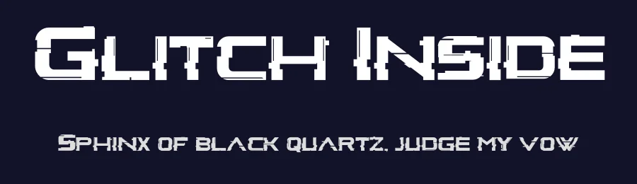 Glitch Inside by MaknaStudio — Display Font — thumbnail 2