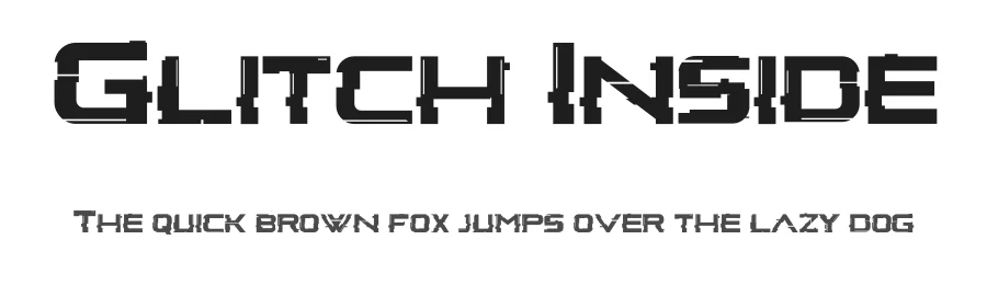 Glitch Inside by MaknaStudio โ Display Font
