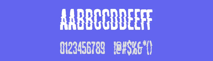 Glitch Paradise by Woodcutter — Decorative Font — thumbnail 3