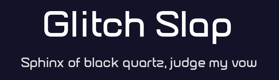 Glitch Slap by Chequered Ink — Sans Serif Font — thumbnail 2