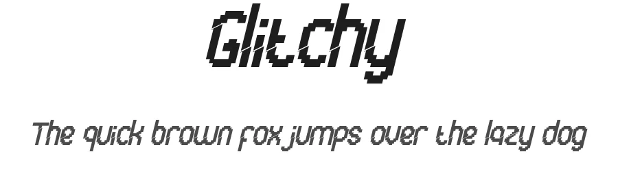 Glitchy by Calligraphy Fonts — Decorative Font