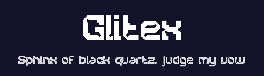 Glitex by PutraCetol Studio — Display Font — thumbnail 2