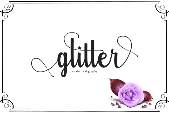 Glitter Font by Rt Creative — Script Handwritten Font