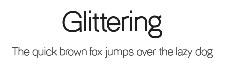 Glittering