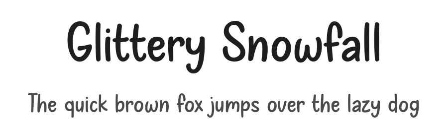 Glittery Snowfall
