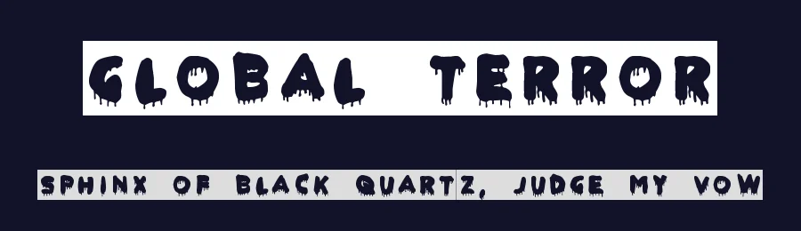 Global Terror by Woodcutter — Decorative Font — thumbnail 2