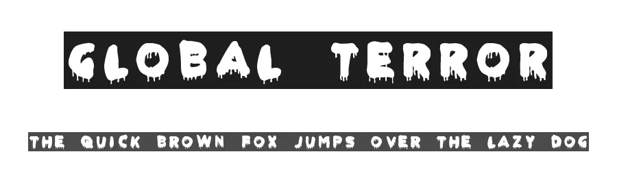 Global Terror by Woodcutter — Decorative Font