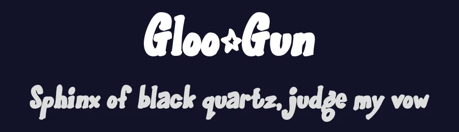 Gloo-Gun by Fontalicious — Decorative Font — thumbnail 2