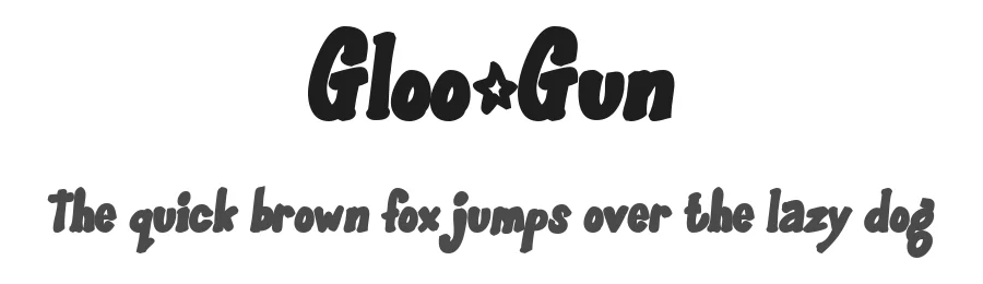Gloo-Gun by Fontalicious — Decorative Font