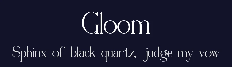 Gloom by Slide Shoot Type — Serif Font — thumbnail 2