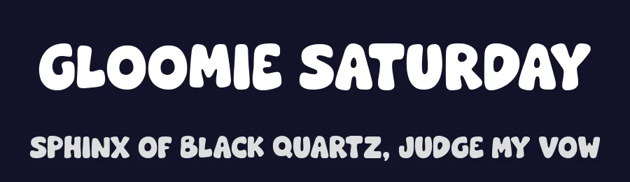 Gloomie Saturday by Timur Type — Decorative Font — thumbnail 2