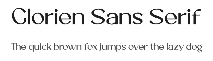 Glorien Sans Serif