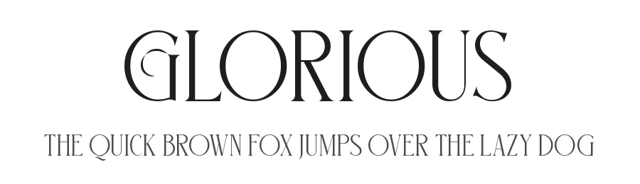 Glorious by Storytype Studio — Decorative Font