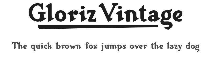 Gloriz Vintage by Måns Grebäck — Decorative Font